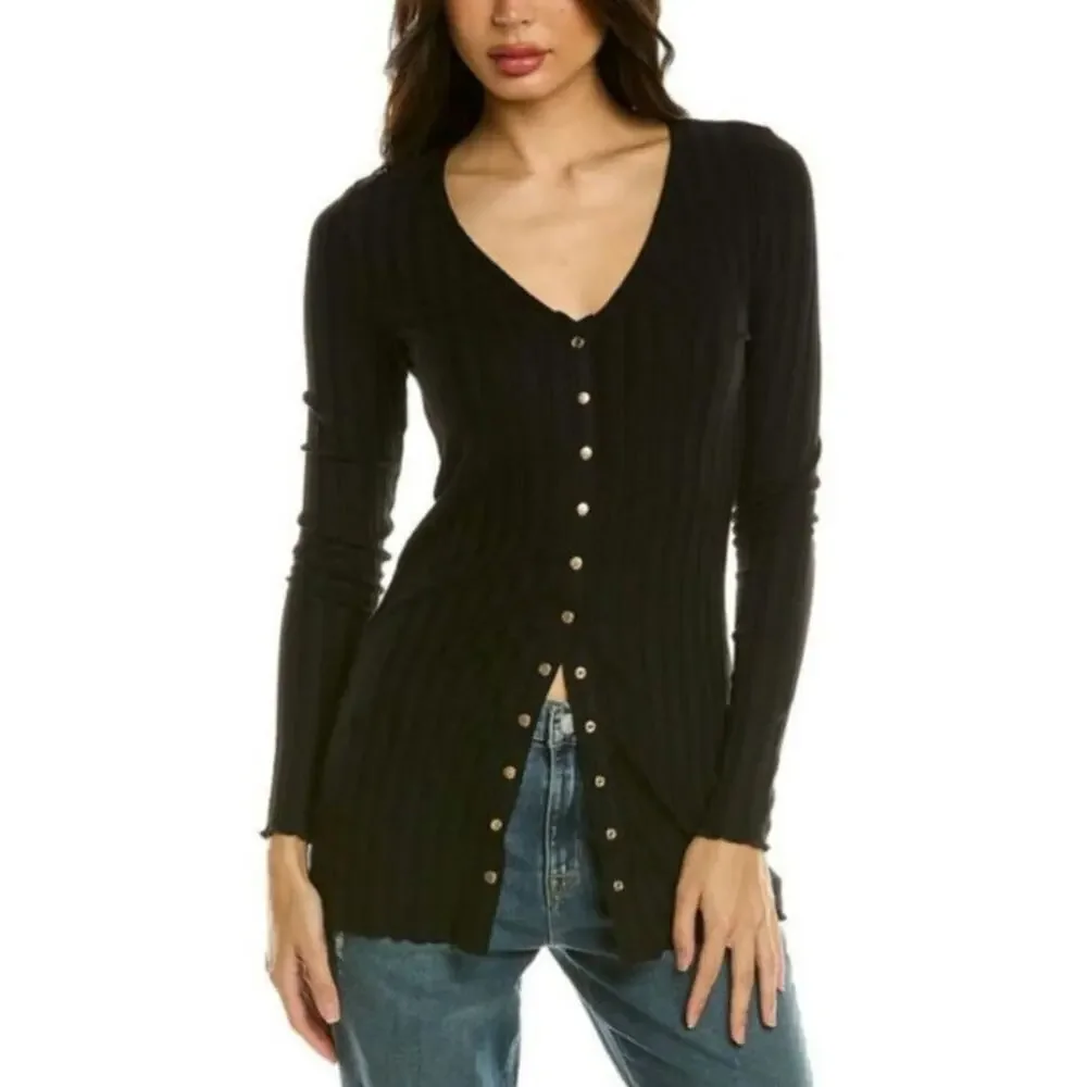 Nation LTD Mayumi Cardigan in Jet‎ Black Size: XS